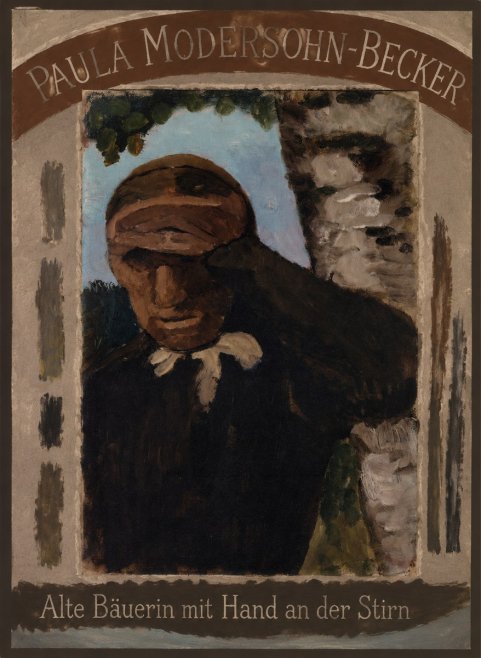 Paula Modersohn-Becker Alte Bäuerin Mit Hand an Der Stirn No4 - Plakat