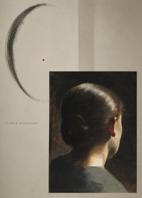 Vilhelm Hammershøi Woman Seen from Behind No6 - Plakat