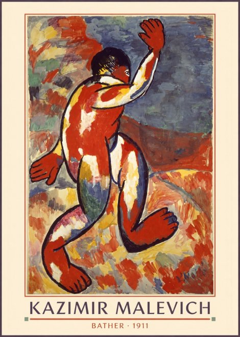 Kazimir Malevich Bather - 1911 No5 - Plakat