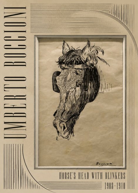 Umberto Boccioni Horse's Head with Blinkers No4 - Plakat