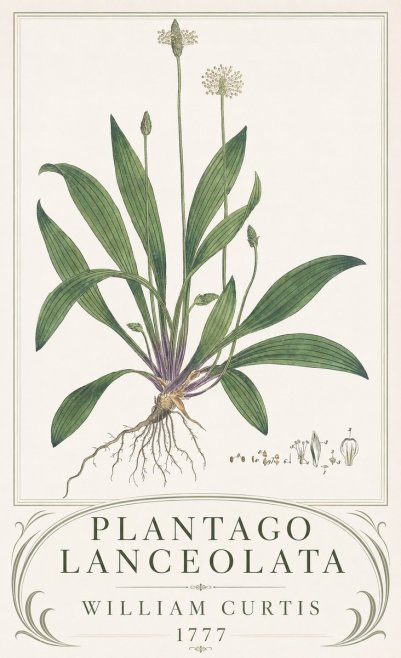 William Curtis Plantago Lanceolata IV No3 - Plakat