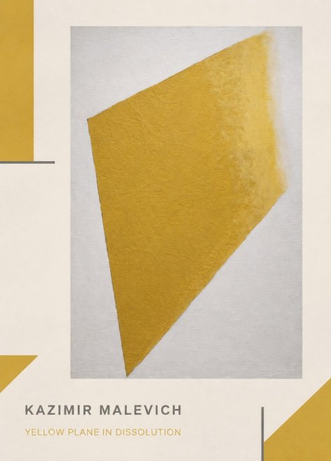Kazimir Malevich Yellow Plane in Dissolution No1 - Plakat