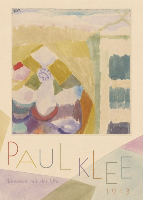 Paul Klee Interieur Mit Der Uhr II No3 - Plakat