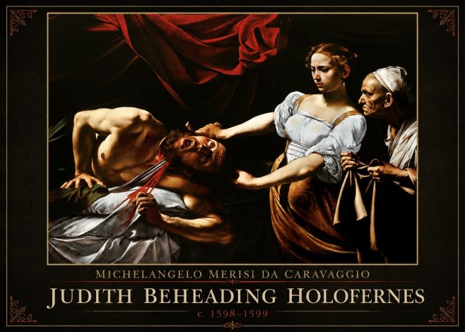 Michelangelo Merisi da Caravaggio Judith Beheading Holofernes IV No1 - Plakat