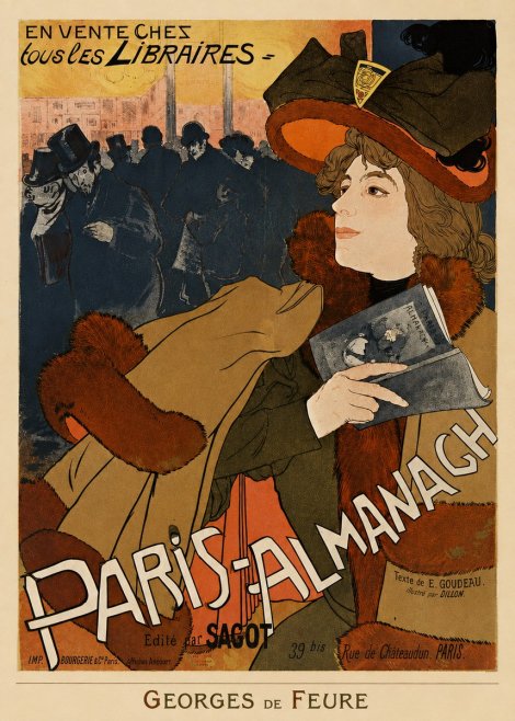 Georges de Feure Paris-almanach II No4 - Plakat