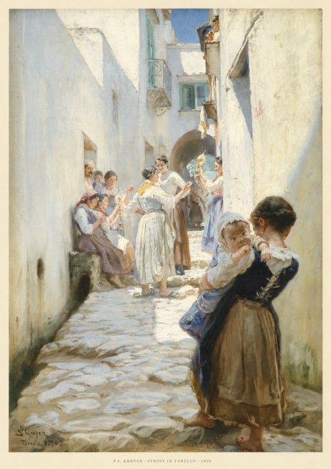 P.S. Krøyer Street in Torello No6 - Plakat