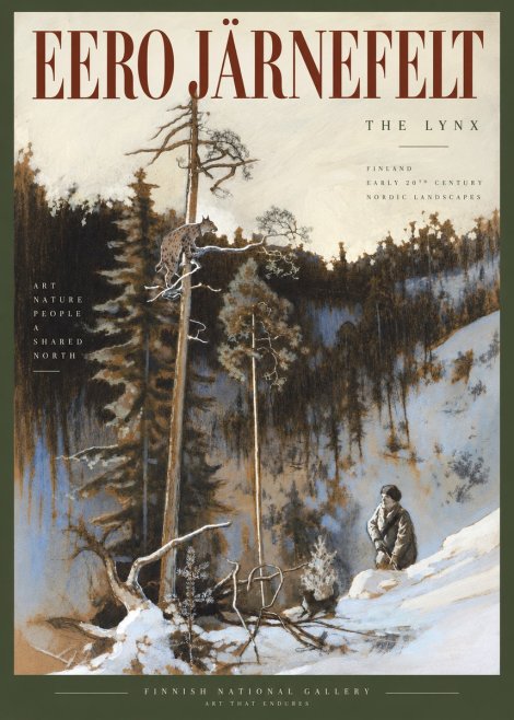 Eero Järnefelt A Lynx in a Tree No5 - Plakat