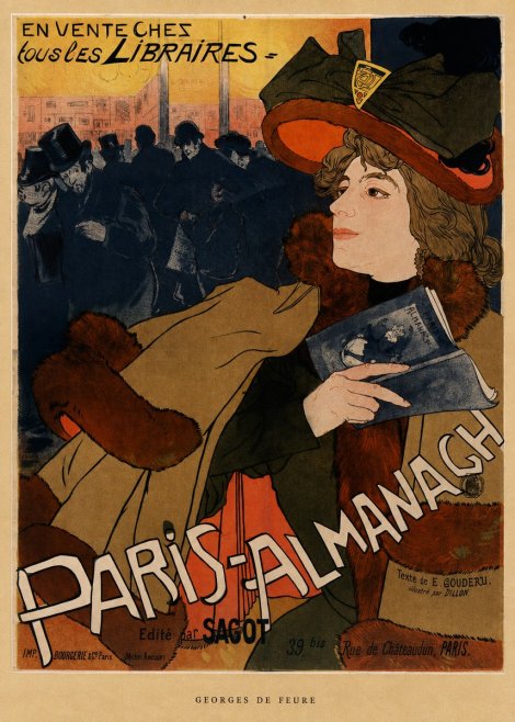 Georges de Feure Paris-almanach III No6 - Plakat