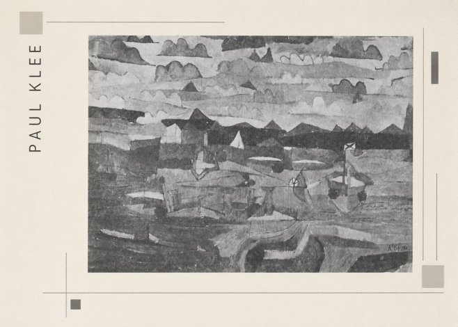 Paul Klee Coastal Landscape No5 - Plakat