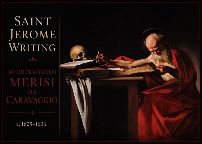 Michelangelo Merisi da Caravaggio Saint Jerome Writing IV No2 - Plakat