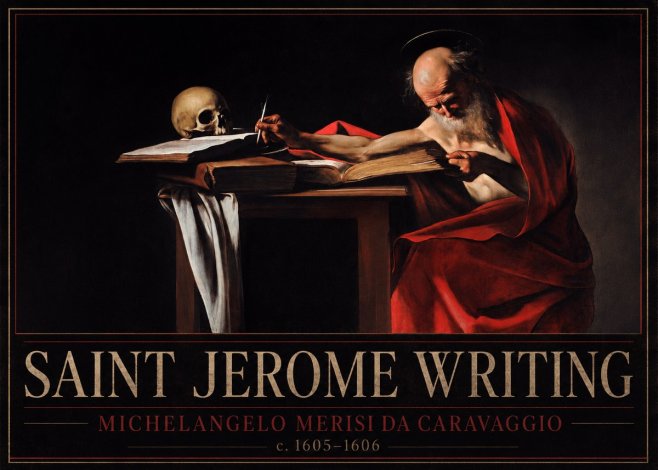 Michelangelo Merisi da Caravaggio Saint Jerome Writing IV No3 - Plakat