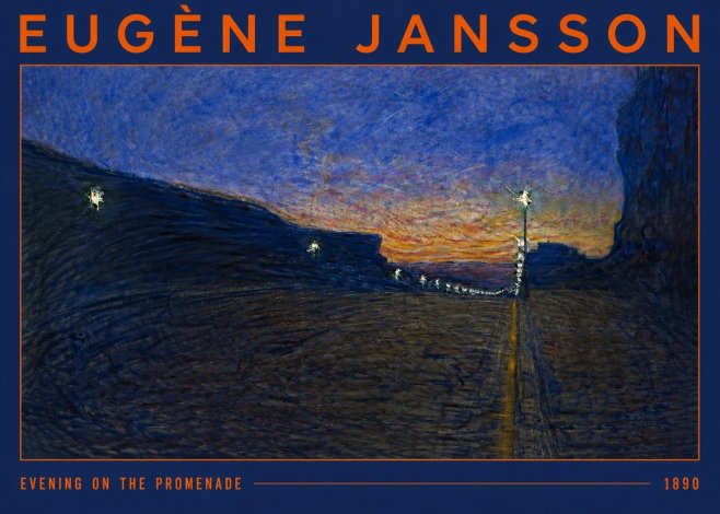 Eugène Jansson Evening on the Promenade No2 - Plakat