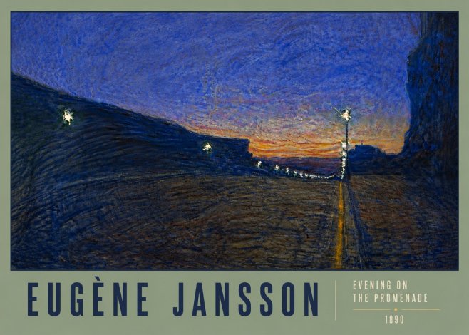 Eugène Jansson Evening on the Promenade No6 - Plakat