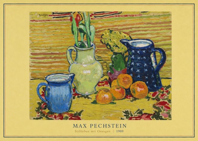 Max Pechstein Stillleben Mit Orangen No4 - Plakat
