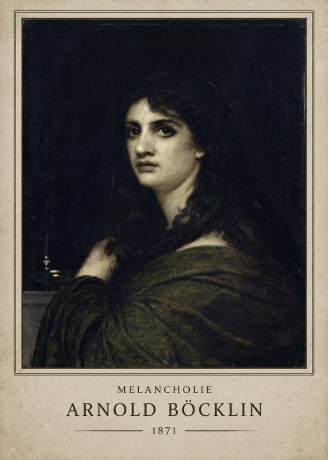 Arnold Böcklin Melancholie No1 - Plakat