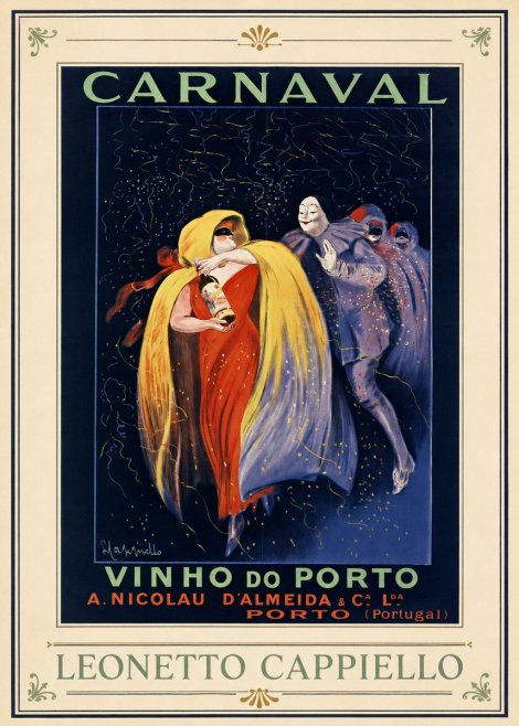 Leonetto Cappiello Carnaval - Vinho Do Porto No1 - Plakat