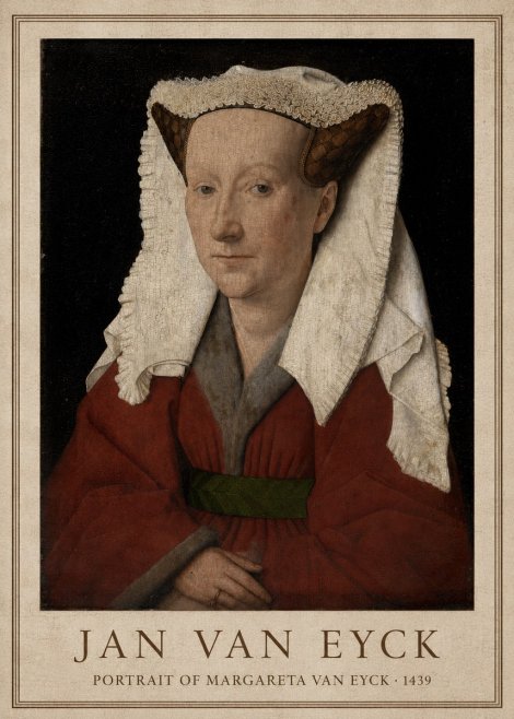 Jan van Eyck Portrait of Margareta Van Eyck No1 - Plakat