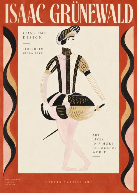 Isaac Grünewald Costume Study VI No5 - Plakat