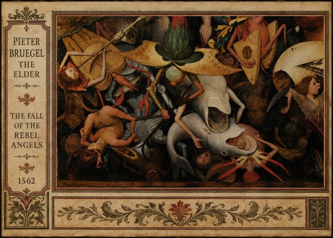 Pieter Bruegel The Fall of the Rebel Angels VI No4 - Plakat