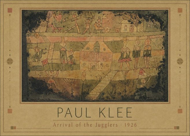 Paul Klee Arrival of the Jugglers No1 - Plakat