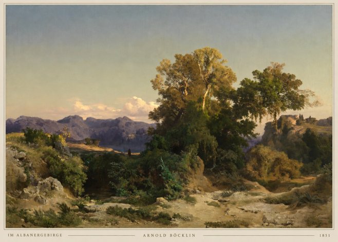 Arnold Böcklin Im Albanergebirge No2 - Plakat