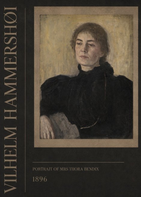 Vilhelm Hammershøi Portrait of Mrs Thora Bendix No3 - Plakat