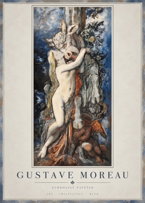 Gustave Moreau Europe and the Bull No4 - Plakat