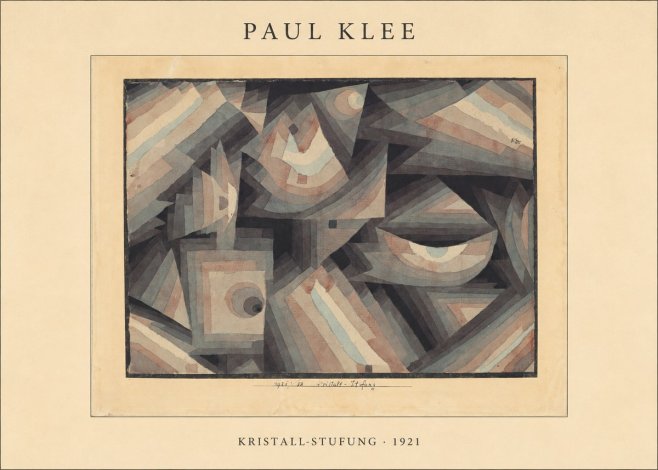 Paul Klee Kristall-stufung II No4 - Plakat