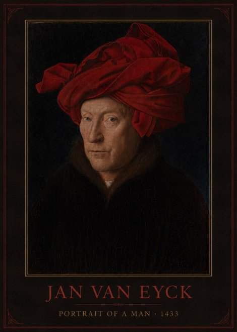 Jan van Eyck Portrait of a Man IV No3 - Plakat