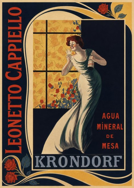 Leonetto Cappiello Agua Mineral De Mesa Krondorf No2 - Plakat