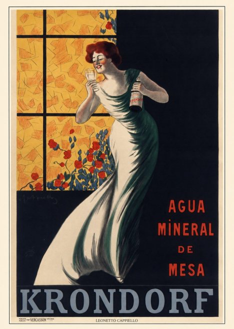 Leonetto Cappiello Agua Mineral De Mesa Krondorf No5 - Plakat