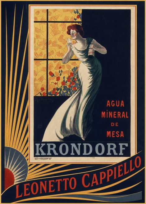 Leonetto Cappiello Agua Mineral De Mesa Krondorf No6 - Plakat