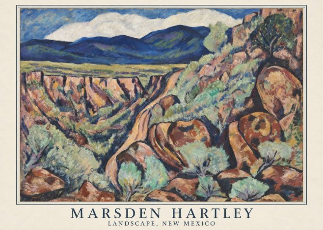 Marsden Hartley Landscape, New Mexico No5 - Plakat