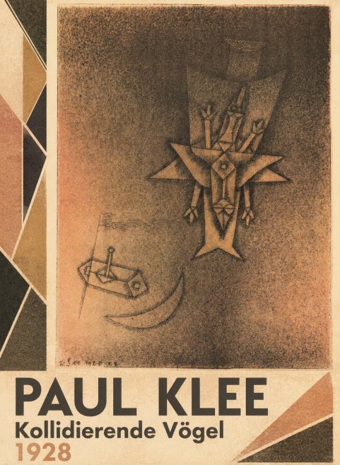 Paul Klee Kollidierende Vögel No4 - Plakat