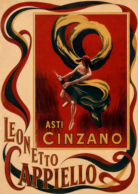 Leonetto Cappiello Asti Cinzano II No4 - Plakat