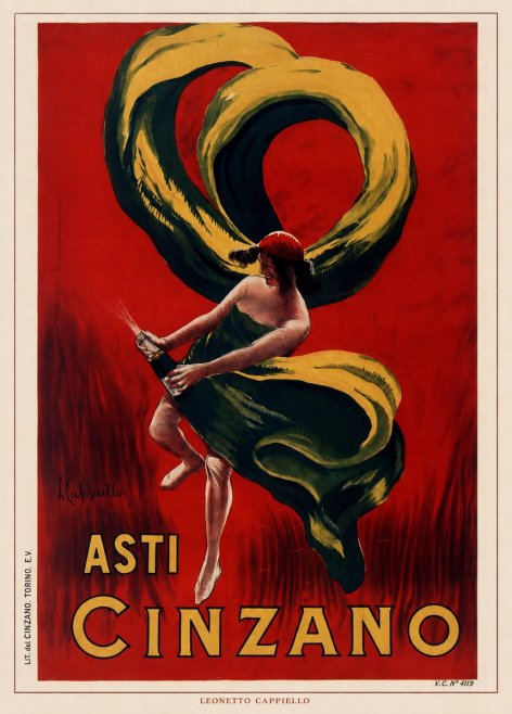Leonetto Cappiello Asti Cinzano II No6 - Plakat