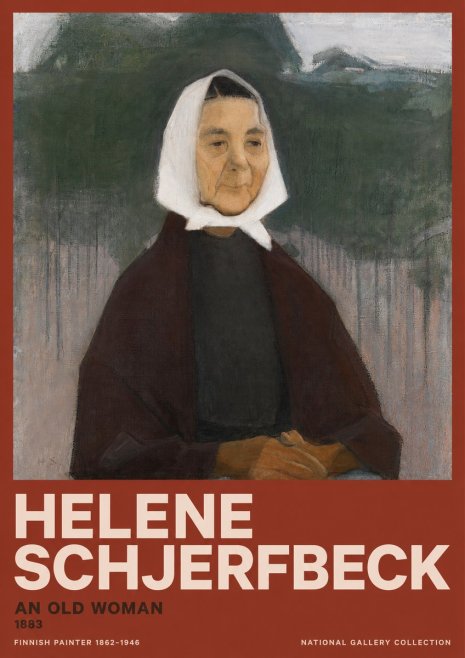 Helene Schjerfbeck An Old Woman No2 - Plakat