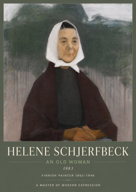 Helene Schjerfbeck An Old Woman No3 - Plakat
