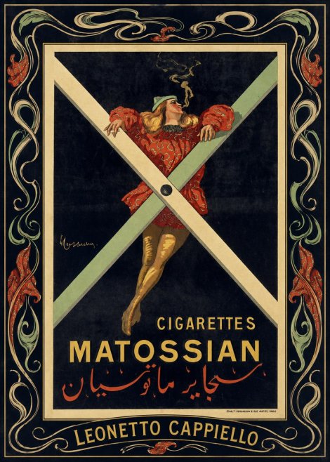 Leonetto Cappiello Cigarettes Matossian No4 - Plakat