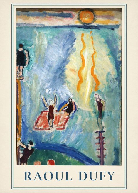 Raoul Dufy The Swimmers No2 - Plakat