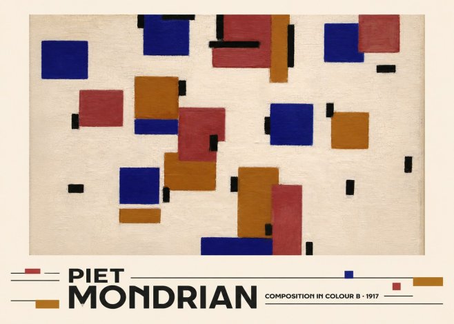 Piet Mondrian Composition in Colour B No3 - Plakat