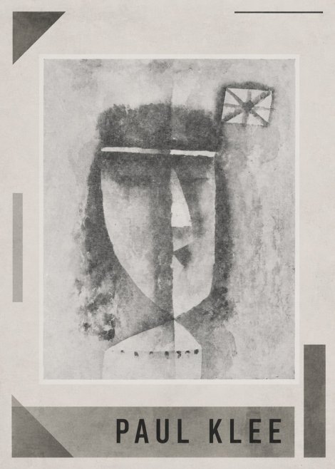 Paul Klee Head of a Man No1 - Plakat