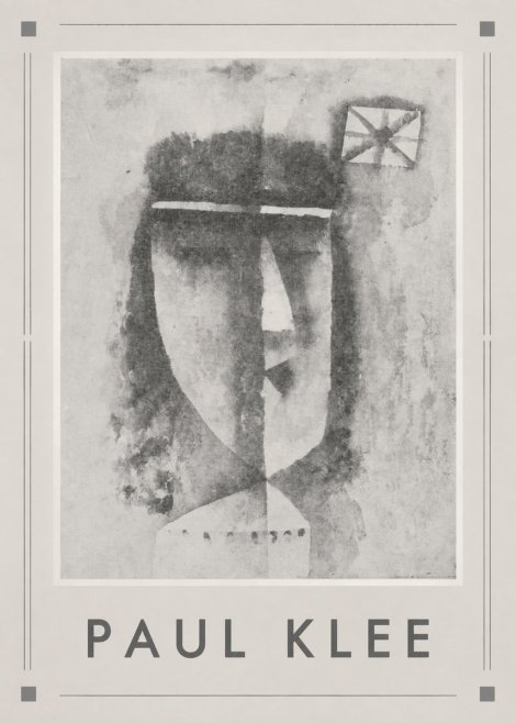 Paul Klee Head of a Man No6 - Plakat
