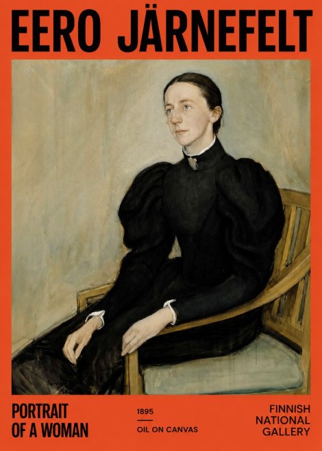 Eero Järnefelt Portrait of a Woman No2 - Plakat