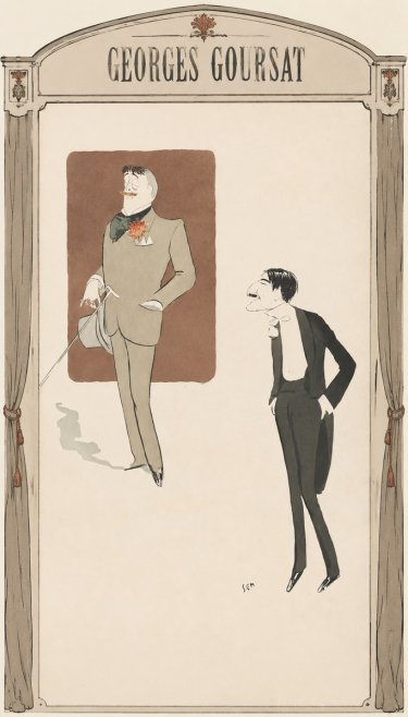 Georges Goursat Two Stylish Gentlemen No6 - Plakat