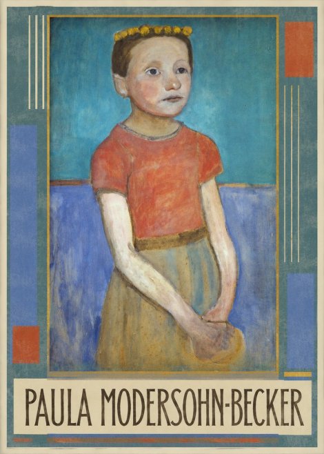 Paula Modersohn-Becker Girl with Crown No1 - Plakat