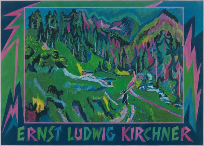 Raphael Kirchner Davos in Summer No1 - Plakat
