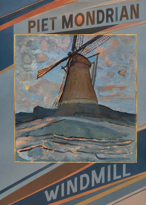 Piet Mondrian Windmill No3 - Plakat