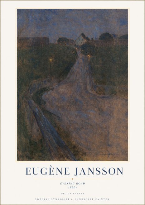 Eugène Jansson Evening Road No1 - Plakat