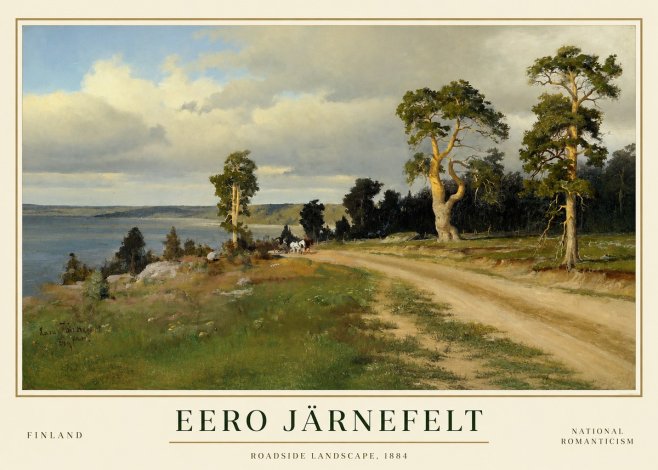 Eero Järnefelt Roadside Landscape, 1884 No1 - Plakat
